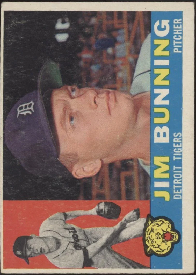 Jim Bunning 1960 Topps #502 Detroit Tigers EX