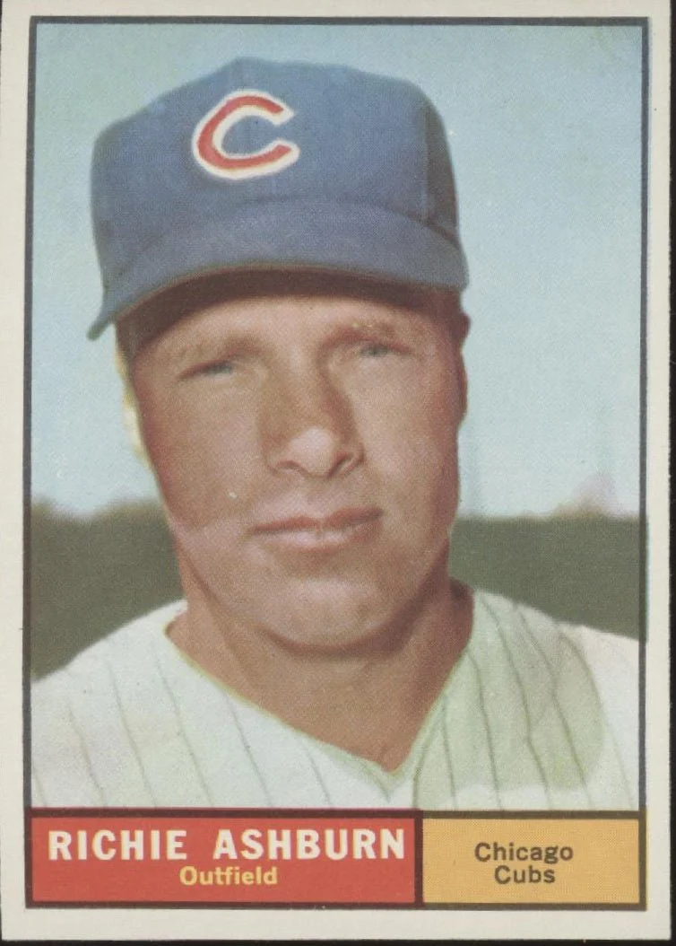 Richie Ashburn 1961 Topps #88 Chicago Cubs EX-NM