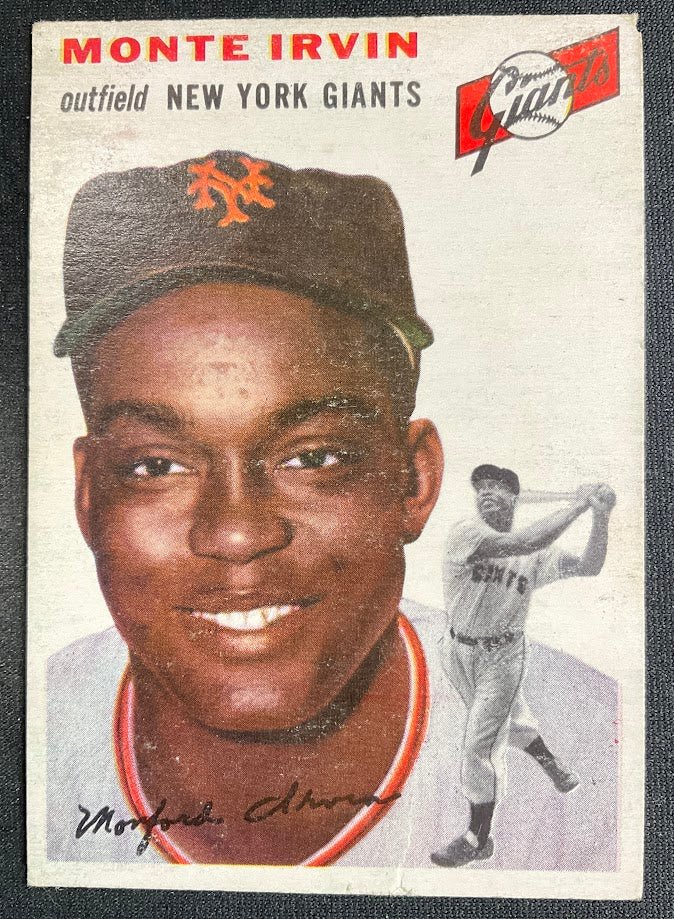442-monte-irvin-1954-topps-3-new-york-giants-vg-2-3.jpg Monte Irvin 1954 Topps #3 New York Giants VG #2