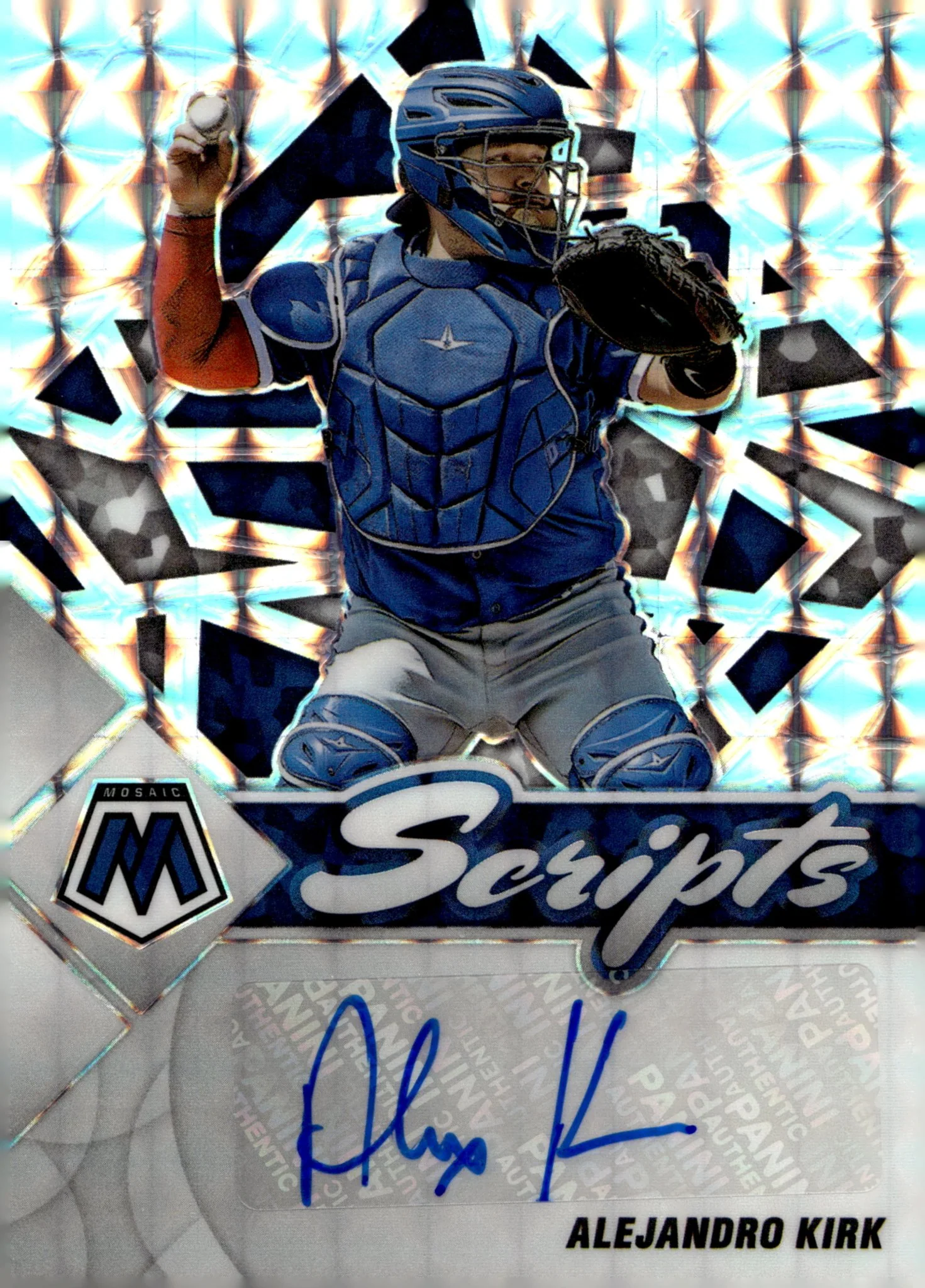 Alejandro Kirk 2022 Panini Mosaic Scripts Prizm Auto #SC-KI