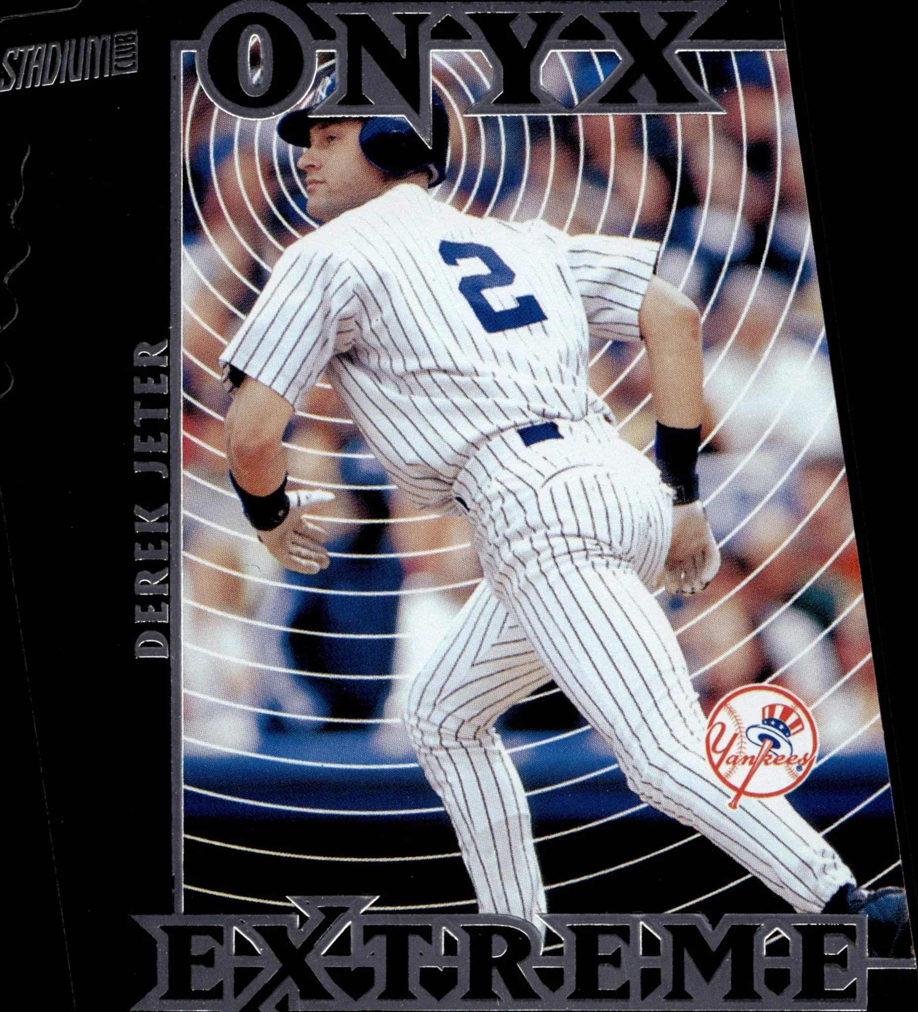 Derek Jeter 2000 Topps Stadium Club Onyx Extreme Die-Cut #OE2