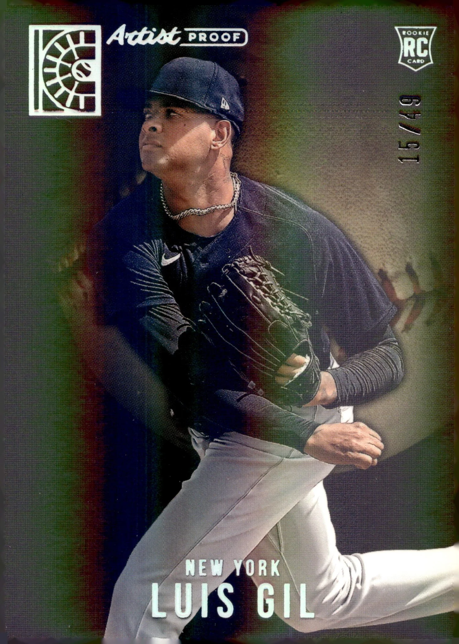 Luis Gil 2022 Panini Capstone Artist Proof RC 15/49 #24