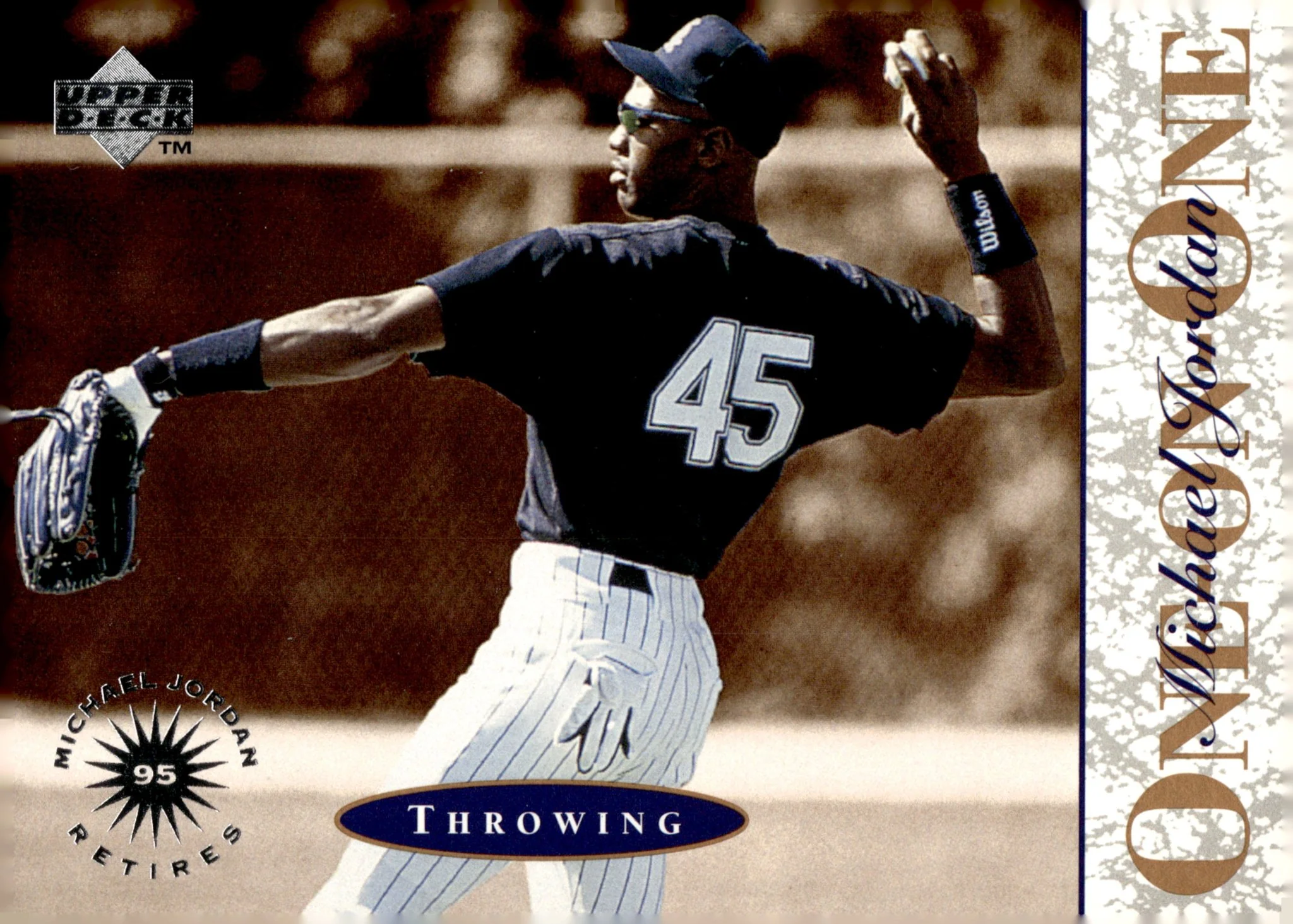 Michael Jordan 1995 Upper Deck One on One Throwing #1