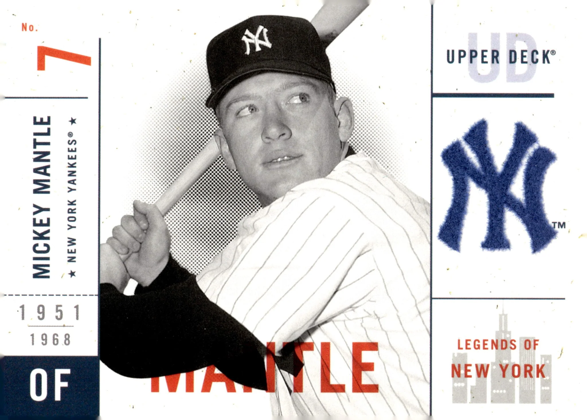 Mickey Mantle 2001 Upper Deck Legends of New York #7