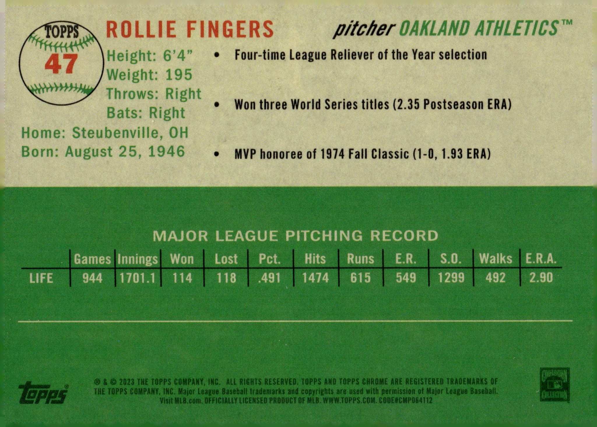 468-rollie-fingers-2023-topps-chrome-platinum-red-logo-refractor-436-499-47-2.jpg Rollie Fingers 2023 Topps Chrome Platinum Red Logo Refractor 436/499 #47