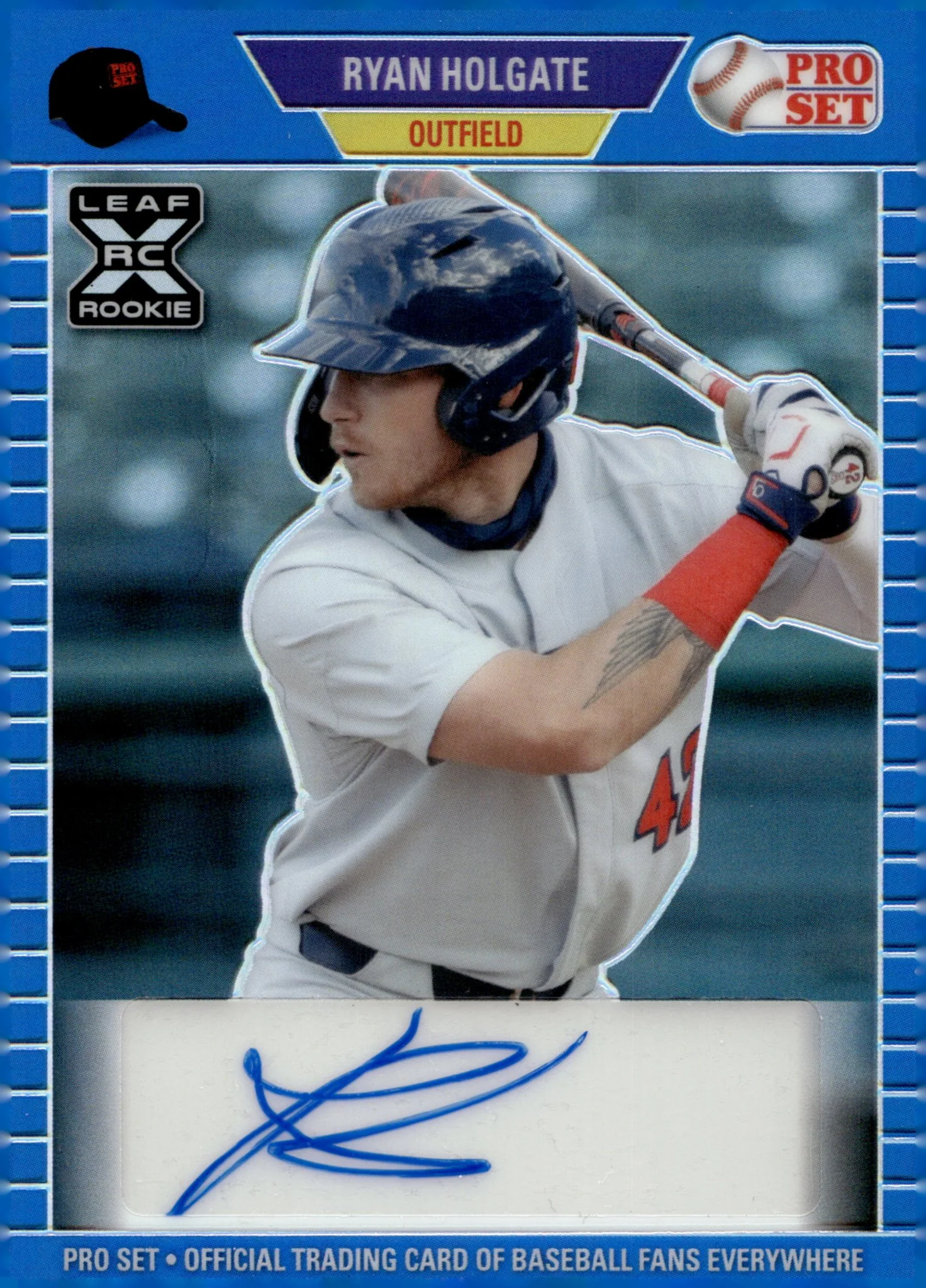 Ryan Holgate 2021 Leaf Pro Set Blue Refractor RC Auto 28/35 #PA-RH2