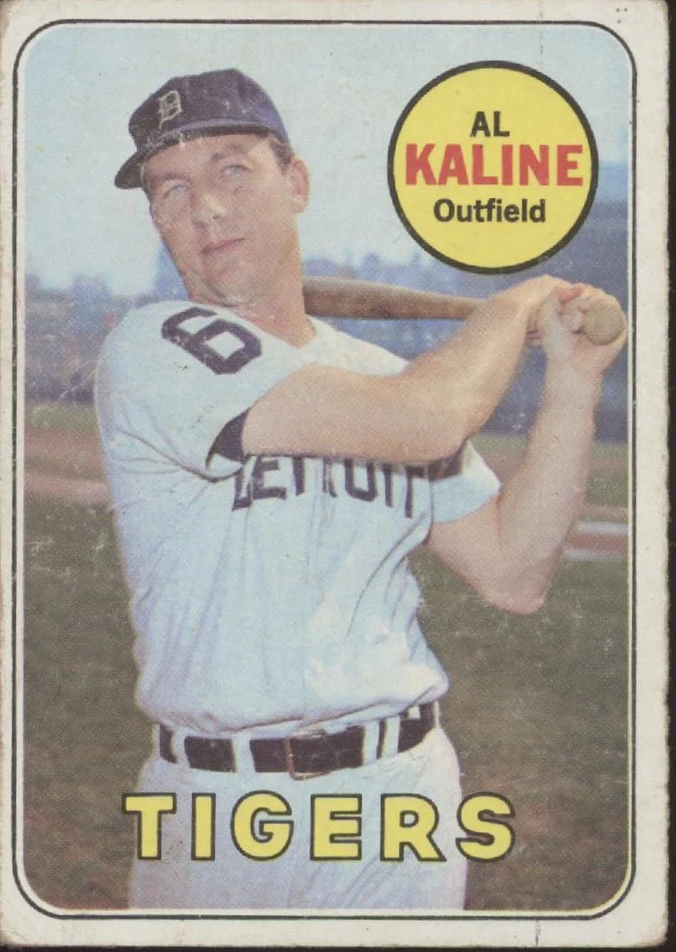 480-al-kaline-1969-topps-410-detroit-tigers-gd-1.webp Al Kaline 1969 Topps #410 Detroit Tigers GD