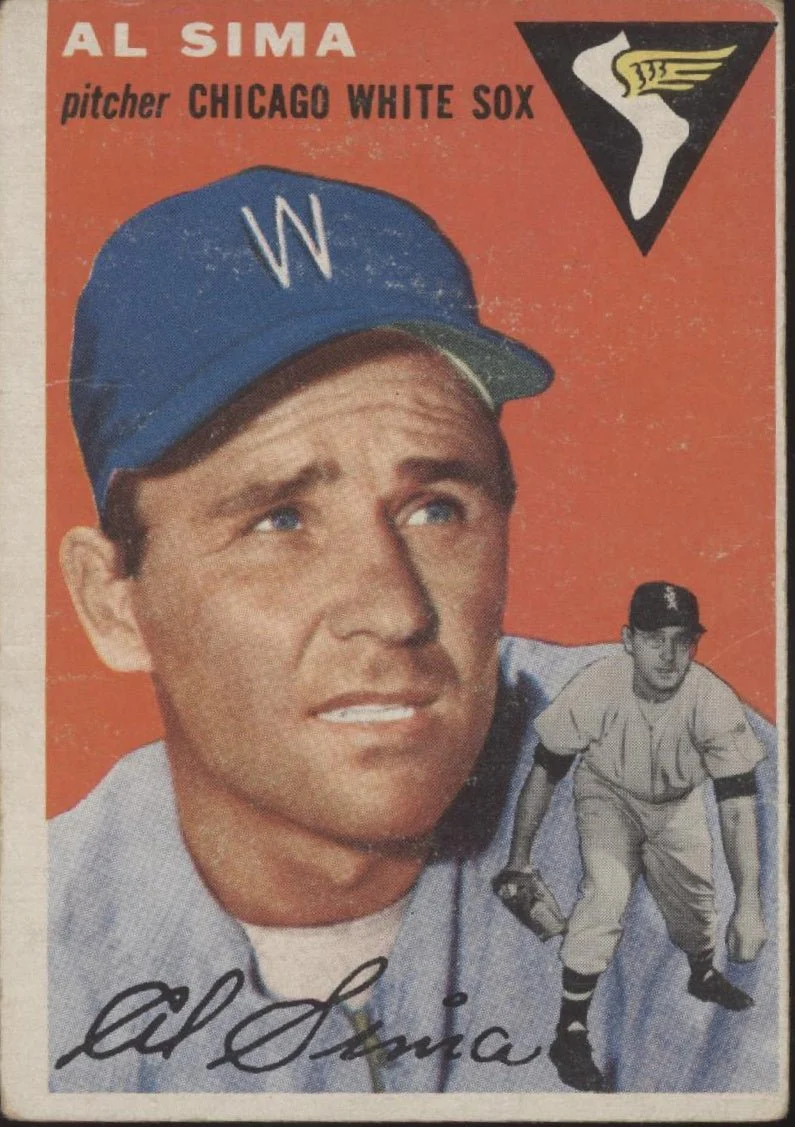 Al Sima 1954 Topps #216 Chicago White Sox VG