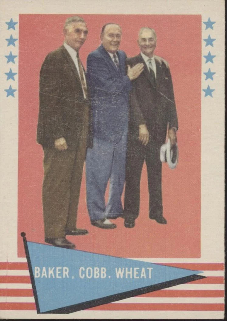 Baker / Cobb / Wheat 1961 Fleer Baseball Greats #1 VG-EX