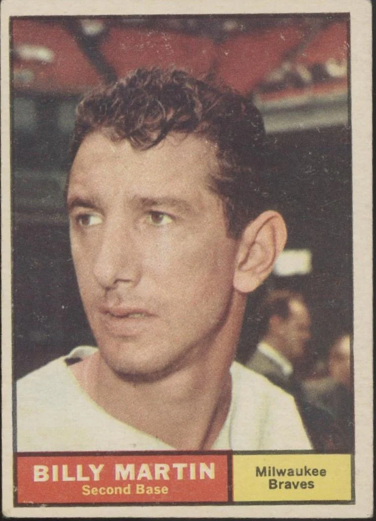 Billy Martin 1961 Topps #173 Cincinnati Reds GD #2