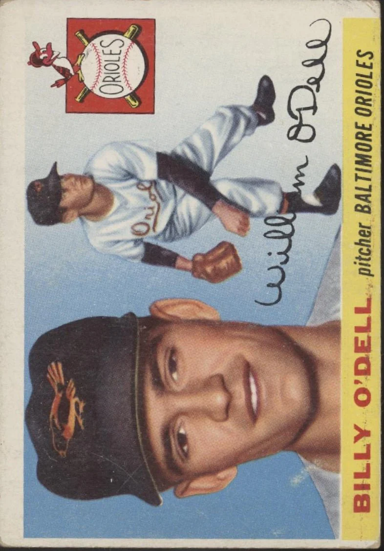 Billy O'Dell 1955 Topps RC #57 Baltimore Orioles VG