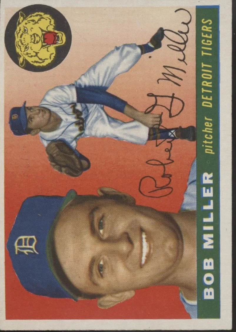 Bob Miller 1955 Topps #9 Detroit Tigers VG