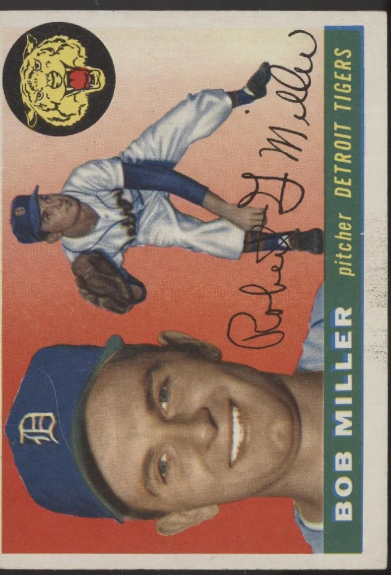 503-bob-miller-1955-topps-9-detroit-tigers-ex-1.webp Bob Miller 1955 Topps #9 Detroit Tigers EX