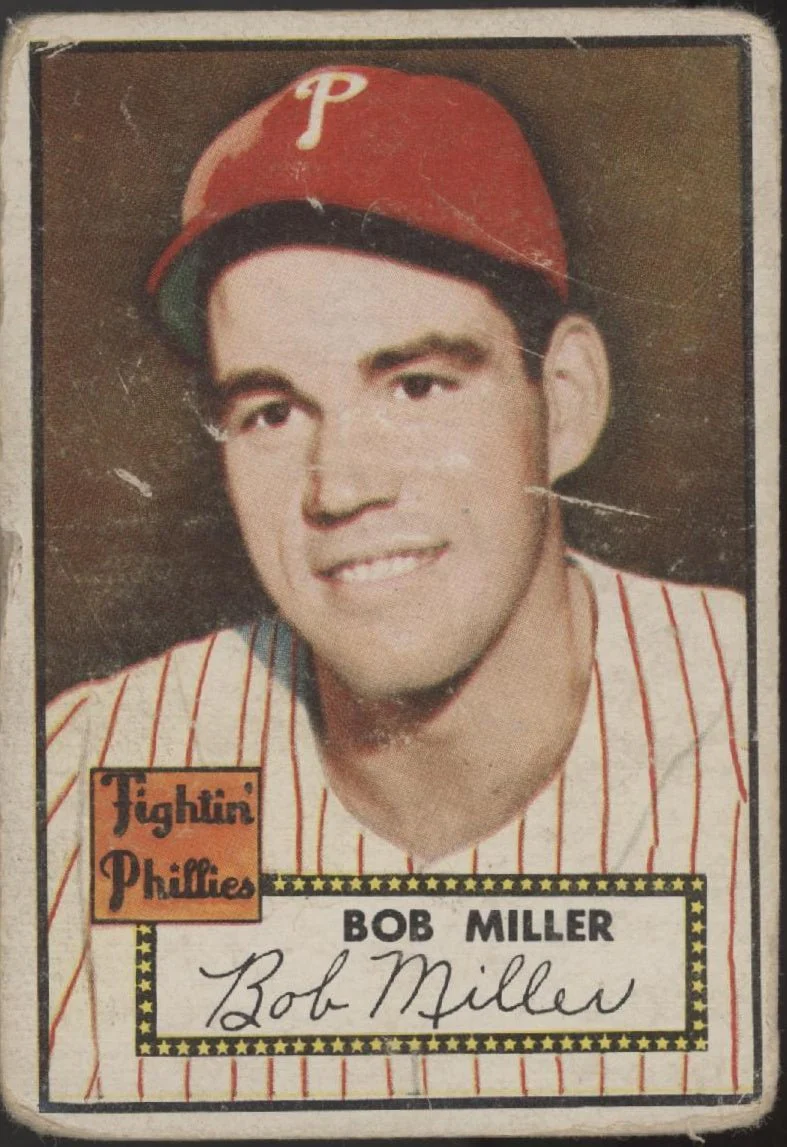 Bob Miller 1952 Topps #187 Philadelphia Phillies PR