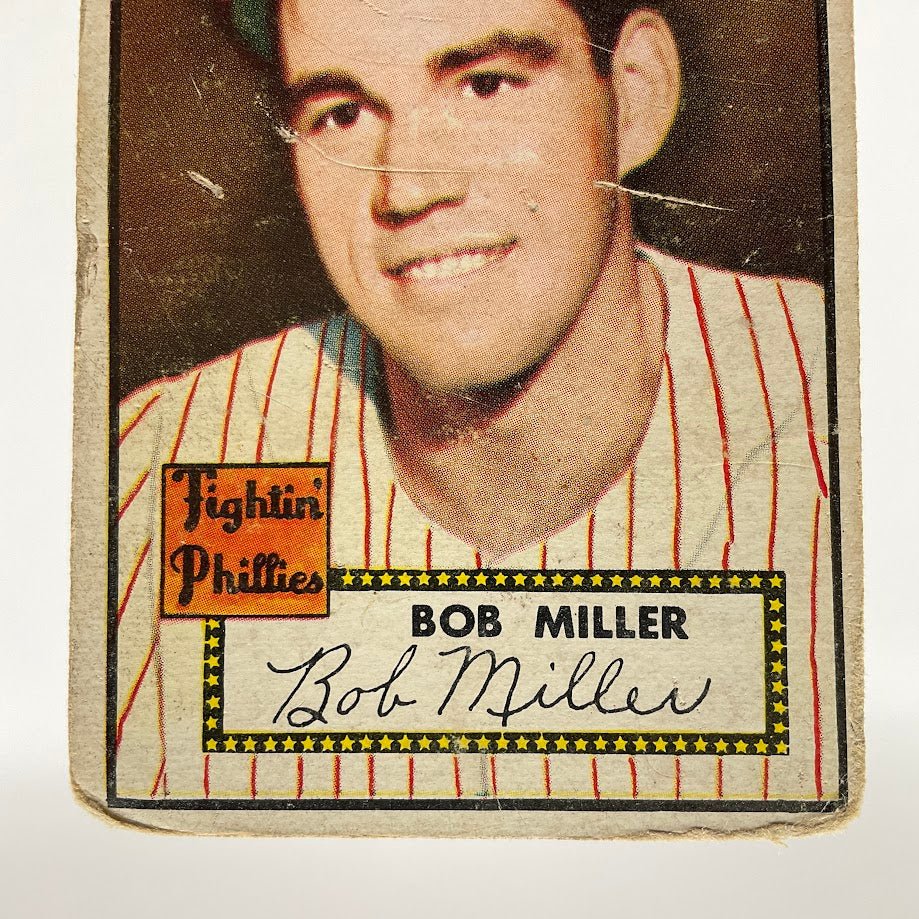 Bob Miller 1952 Topps #187 Philadelphia Phillies PR