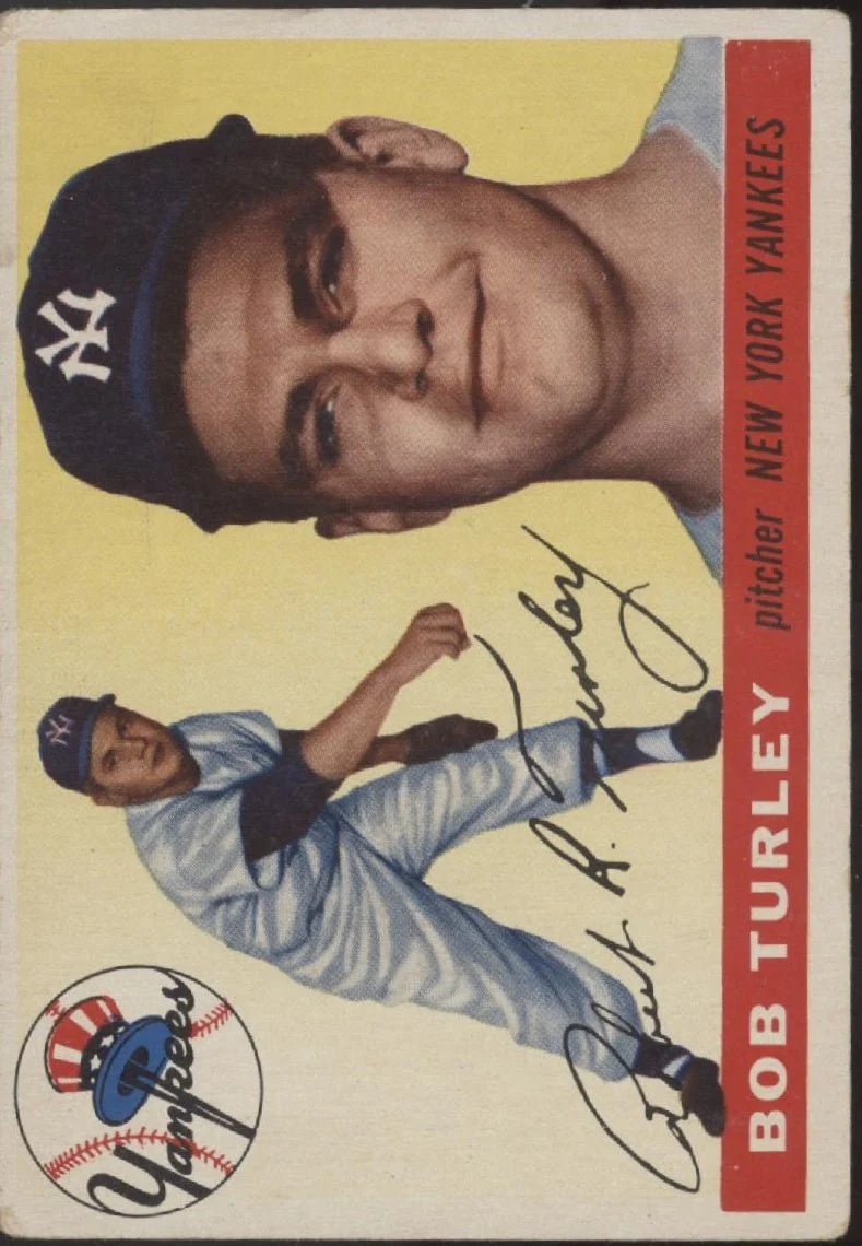 Bob Turley 1955 Topps #38 New York Yankees VG