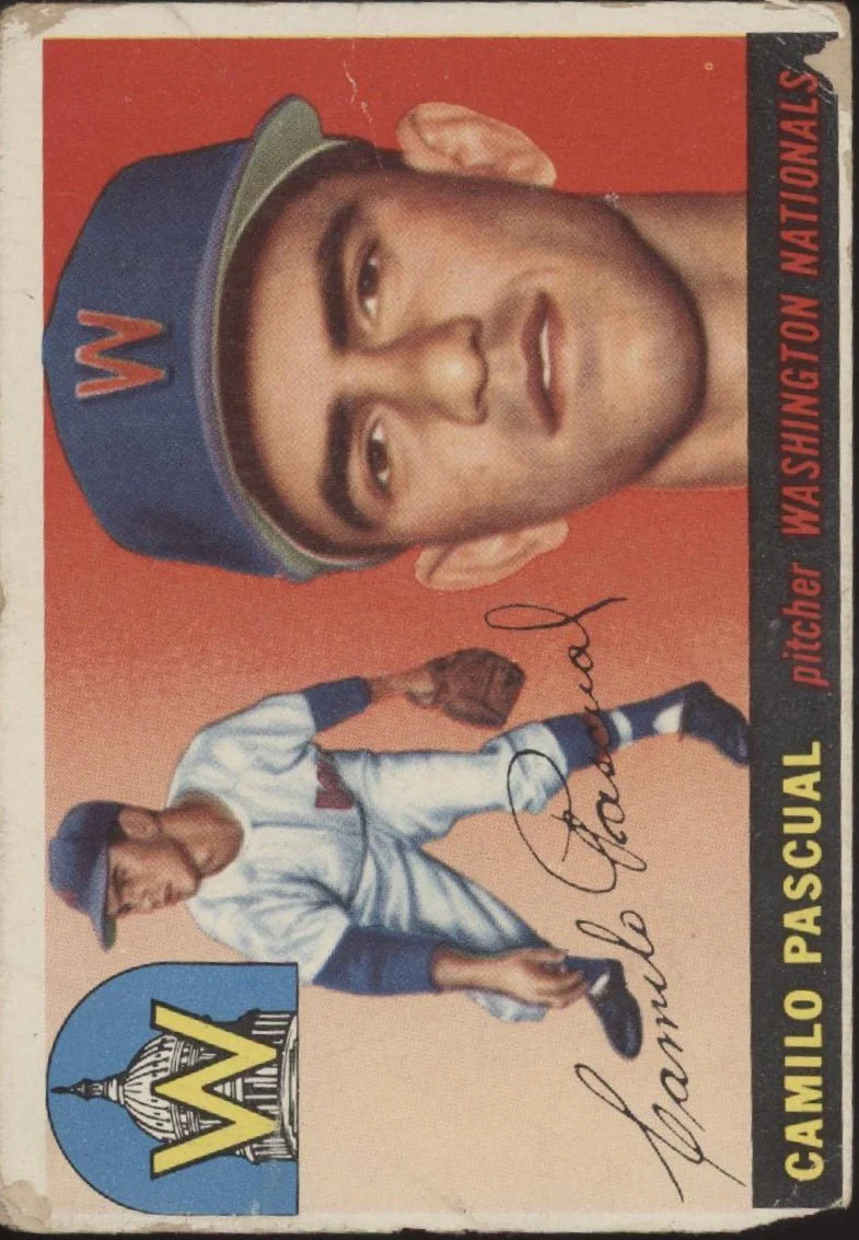 Camilo Pascual 1955 Topps RC #84 Washington Senators GD
