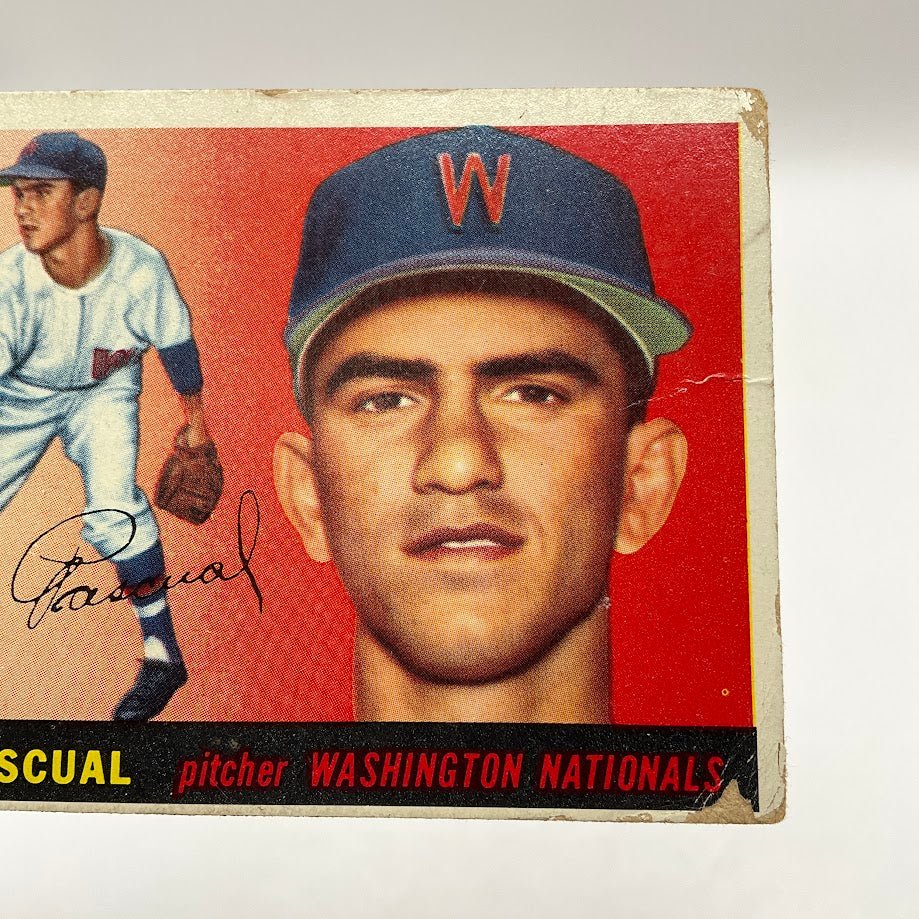 Camilo Pascual 1955 Topps RC #84 Washington Senators GD
