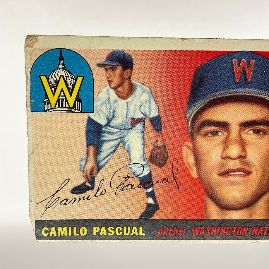 Camilo Pascual 1955 Topps RC #84 Washington Senators GD