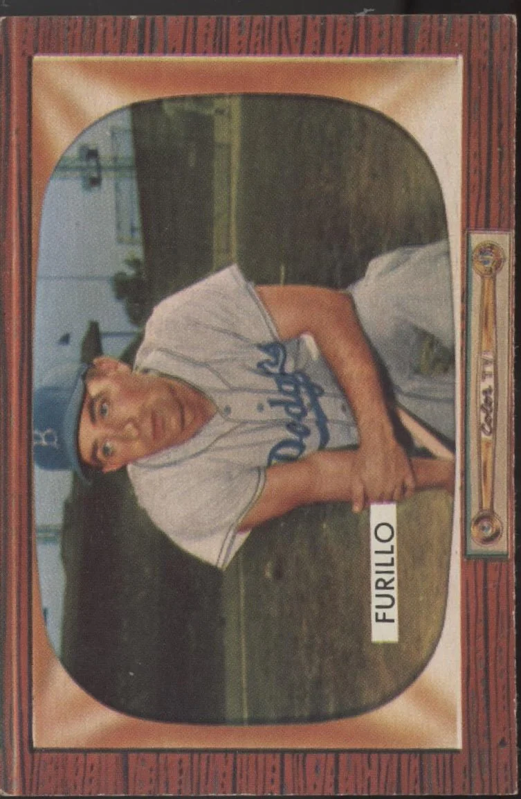 Carl Furillo 1955 Bowman #169 Brooklyn Dodgers VG #1