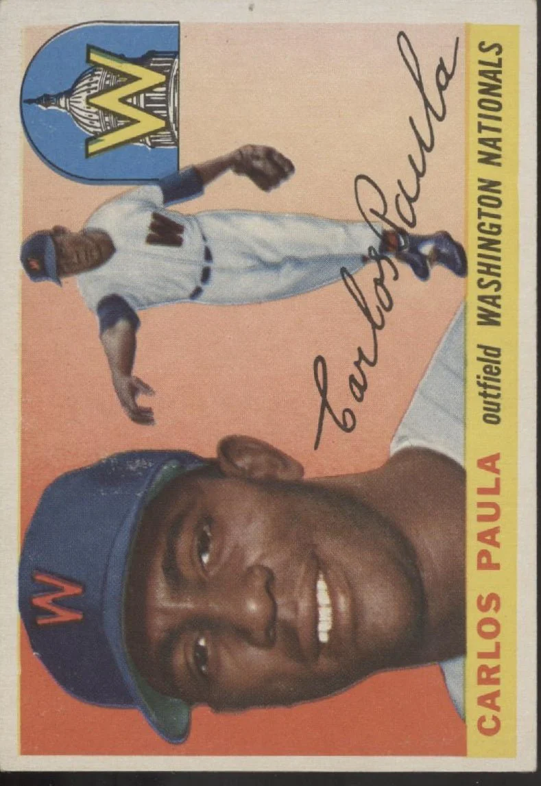 Carlos Paula 1955 Topps #97 Washington Senators EX #1