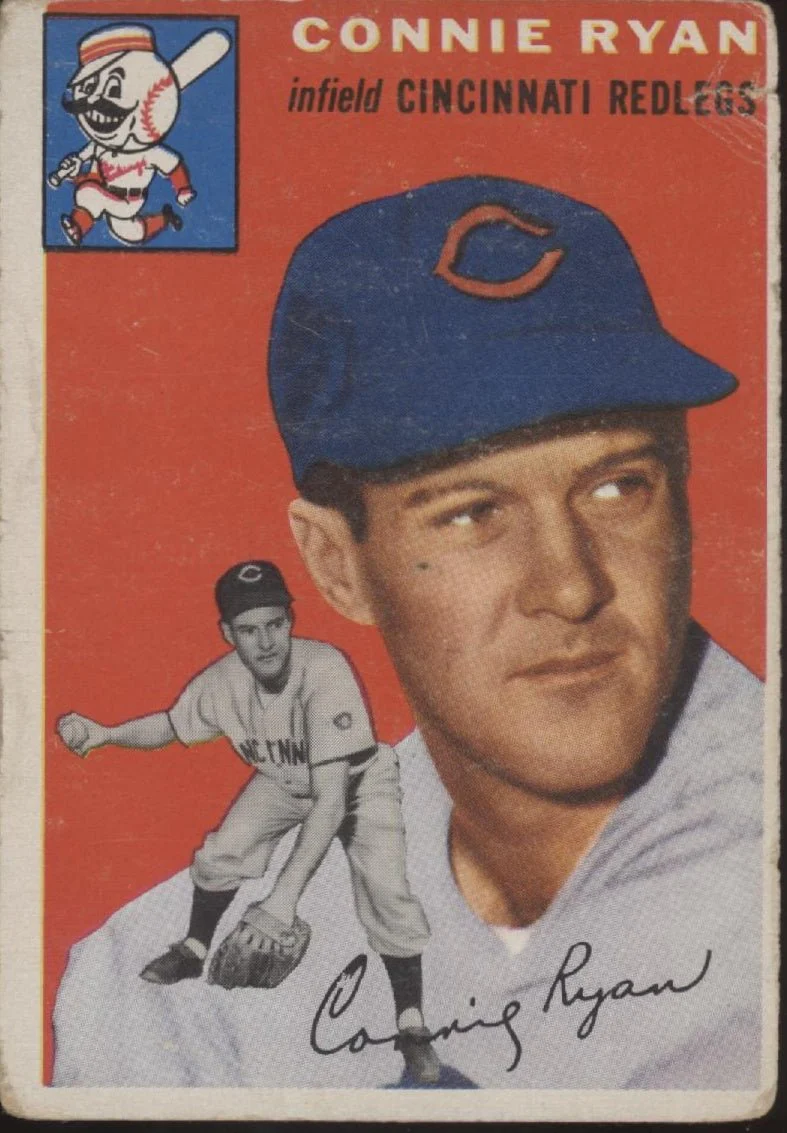 Connie Ryan 1954 Topps #136 Cinncinnati Redlegs VG