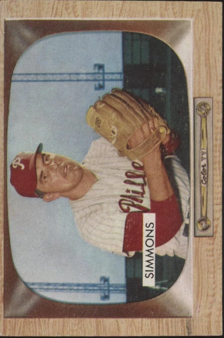 Curt Simmons 1955 Bowman #64 Philadelphia Phillies VG #3