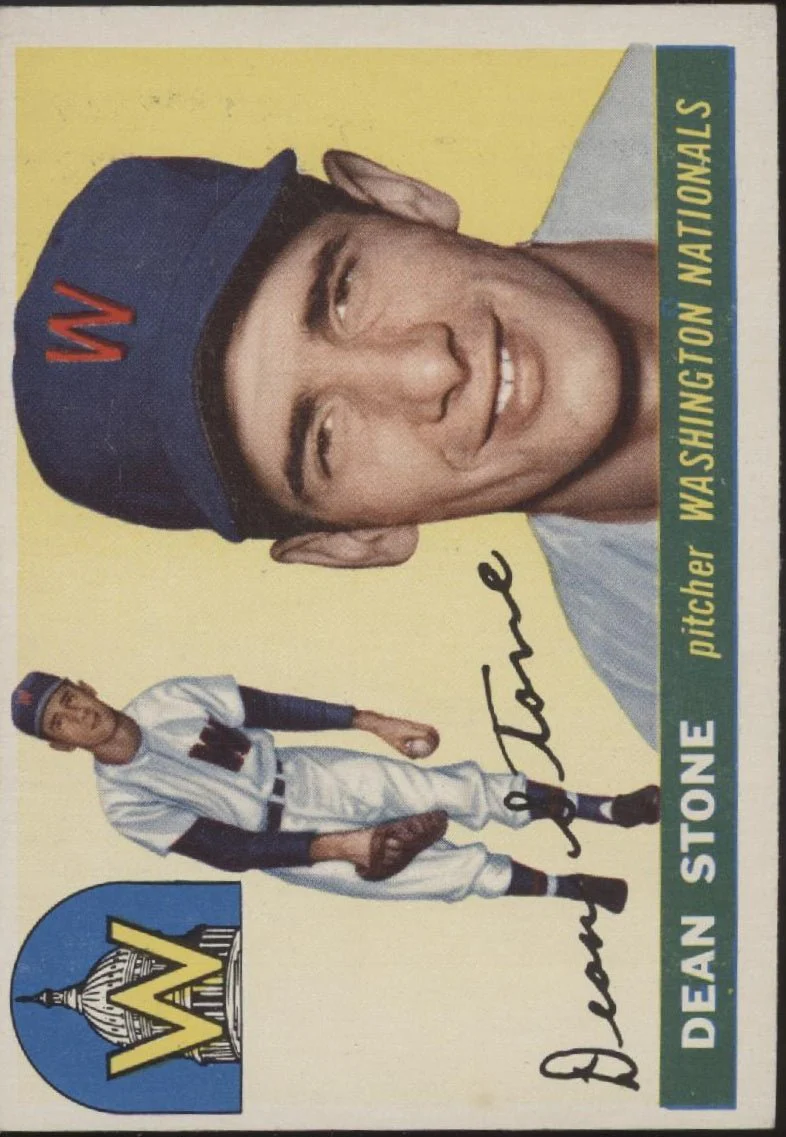 Dean Stone 1955 Topps #60 Washington Senators EX