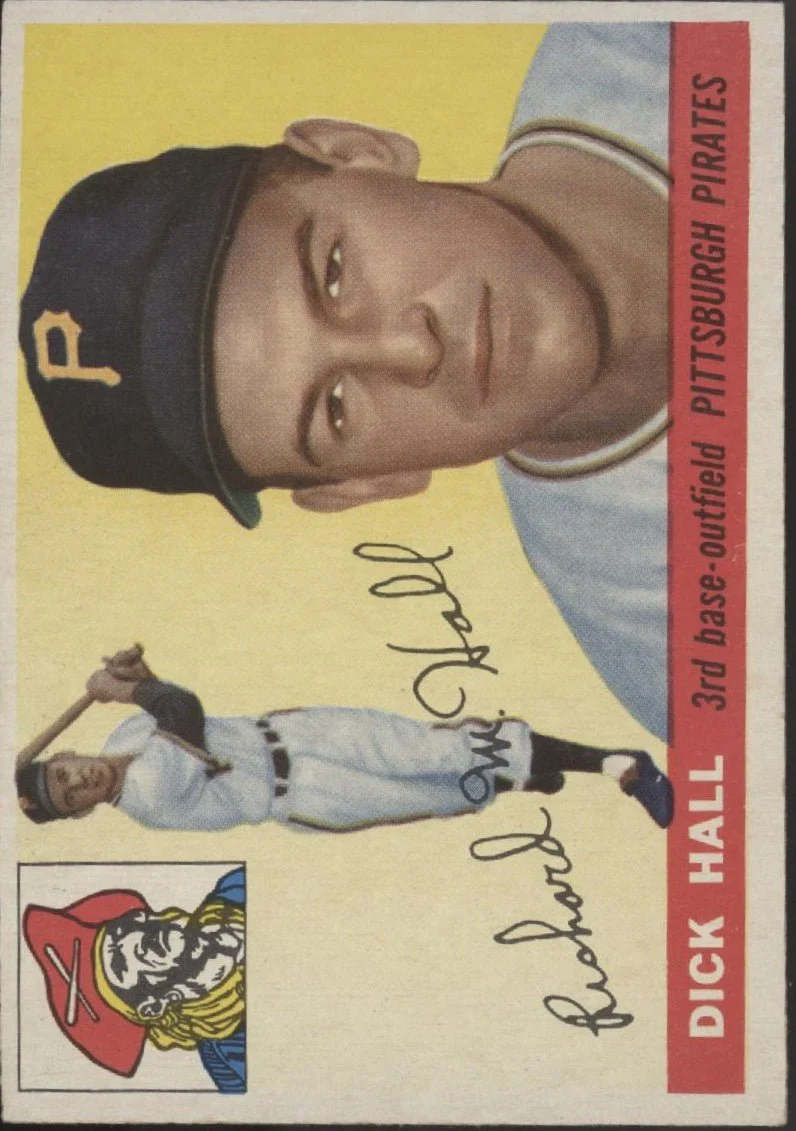 Dick Hall 1955 Topps RC #126 Pittsburgh Pirates EX