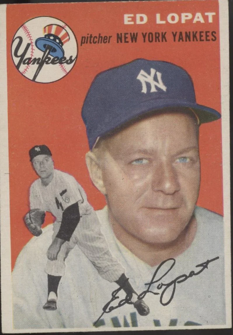 541-ed-lopat-1954-topps-5-new-york-yankees-vg-ex-1-1.webp Ed Lopat 1954 Topps #5 New York Yankees VG-EX #1