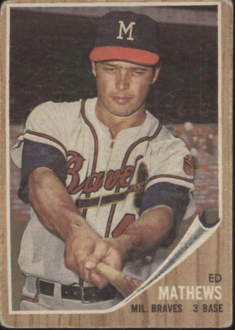 Ed Mathews 1962 Topps #30 Milwaukee Braves GD #2
