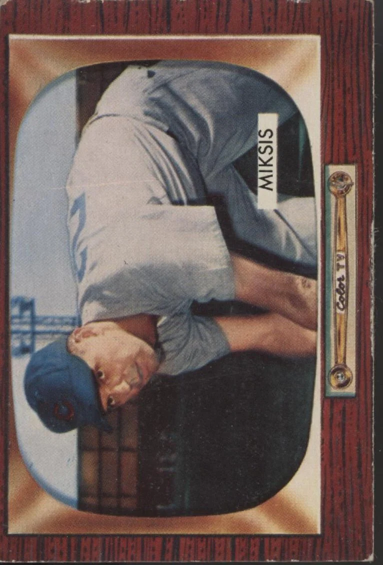 Eddie Miksis 1955 Bowman #181 Chicago Cubs VG-EX