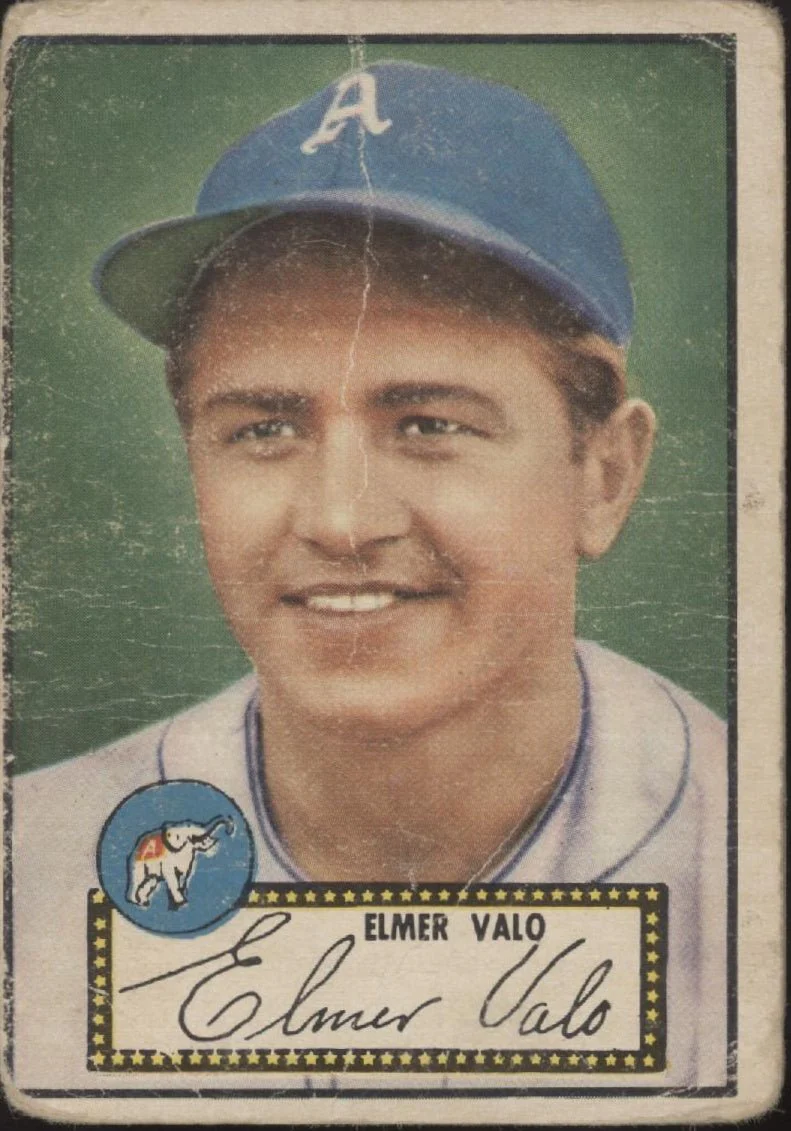 Elmer Valo 1952 Topps Philadelphia Athletics PR #3