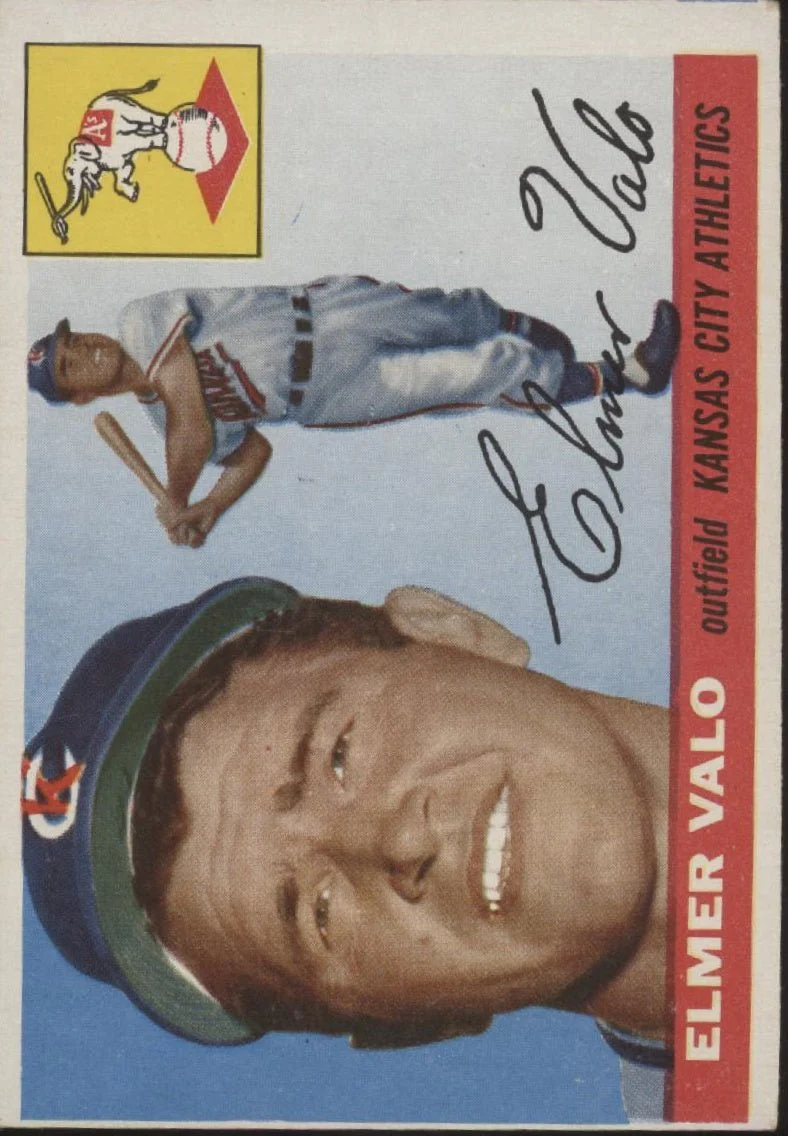 Elmer Valo 1955 Topps #145 Kansas City Athletics EX