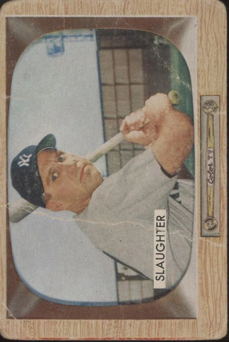Enos Slaughter 1955 Bowman #60 New York Yankees PR