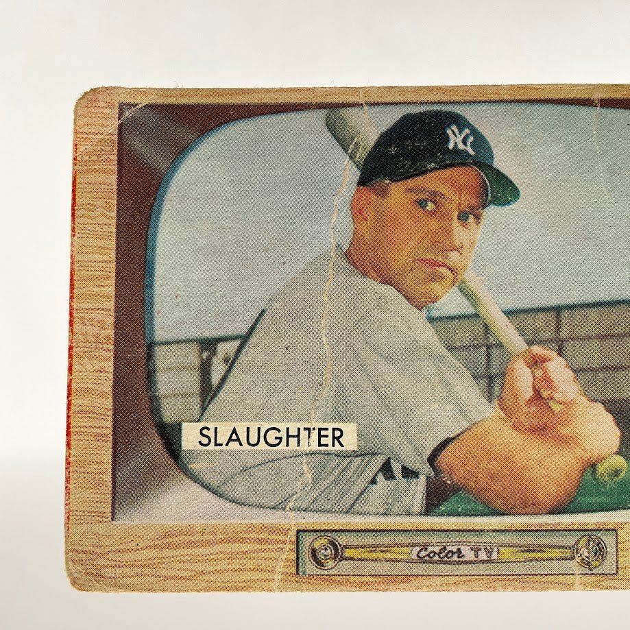 Enos Slaughter 1955 Bowman #60 New York Yankees PR