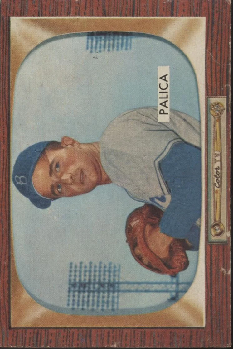 Erv Palica 1955 Bowman #195 Brooklyn Dodgers VG