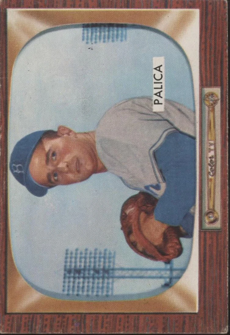 Erv Palica 1955 Bowman #195 Brooklyn Dodgers VG-EX #1