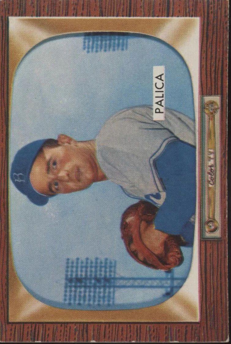 Erv Palica 1955 Bowman #195 Brooklyn Dodgers VG-EX #2