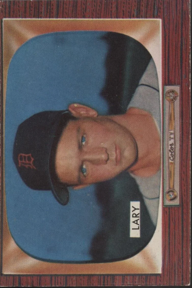 Frank Lary 1955 Bowman RC #154 Detroit Tigers VG-EX
