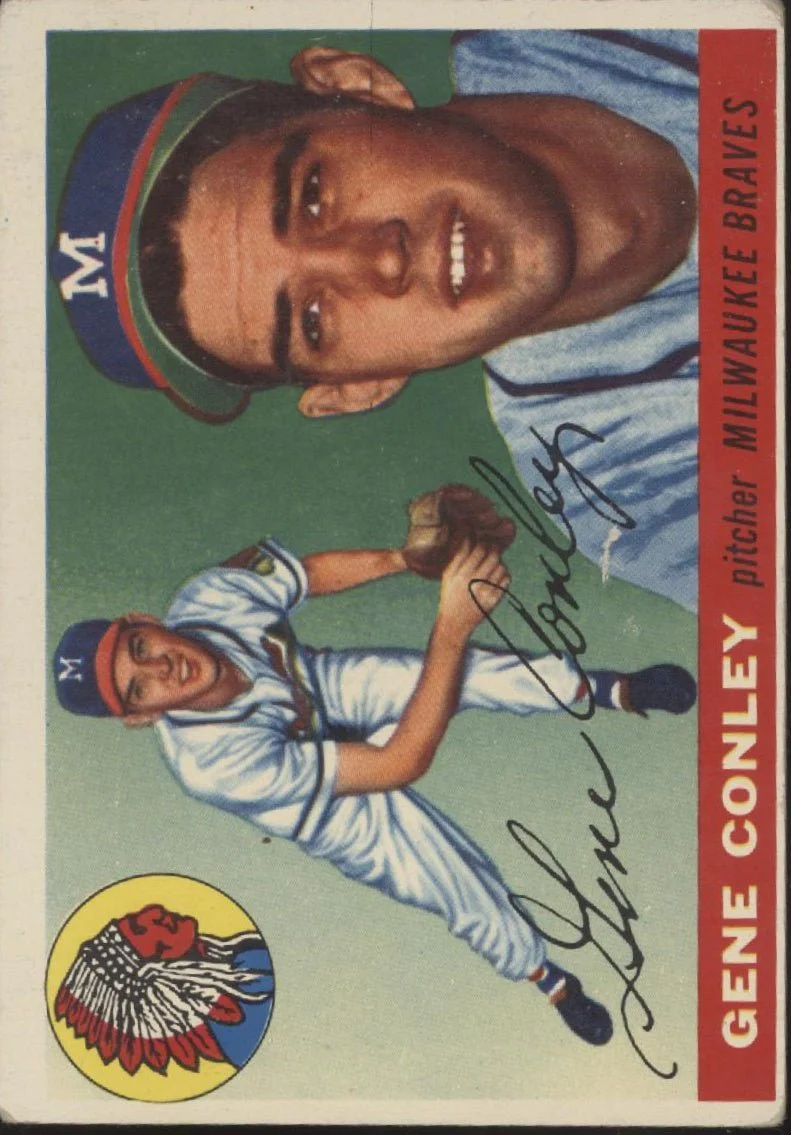 Gene Conley 1955 Topps #81 Milwaukee Braves VG #2