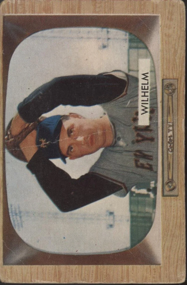 Hoyt Wilhelm 1955 Bowman #1 New York Giants PR