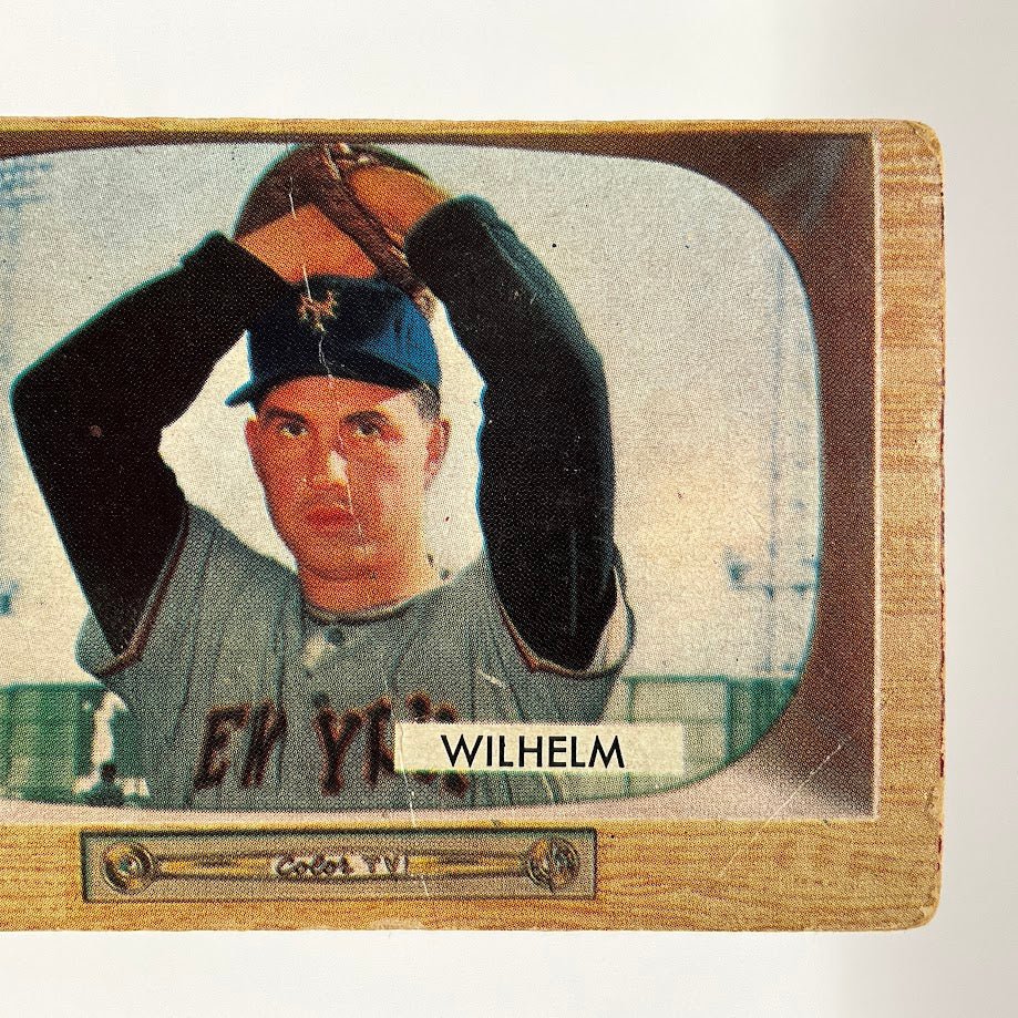 Hoyt Wilhelm 1955 Bowman #1 New York Giants PR