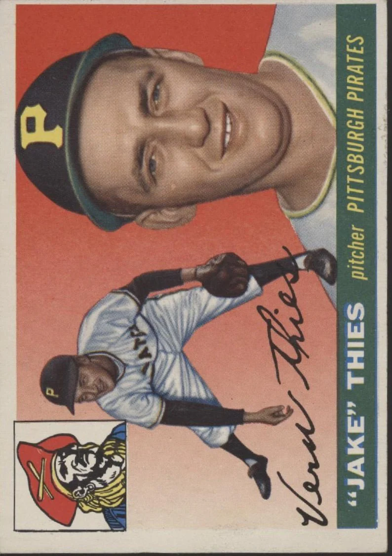 Jake Thies 1955 Topps #12 Pittsburgh Pirates EX