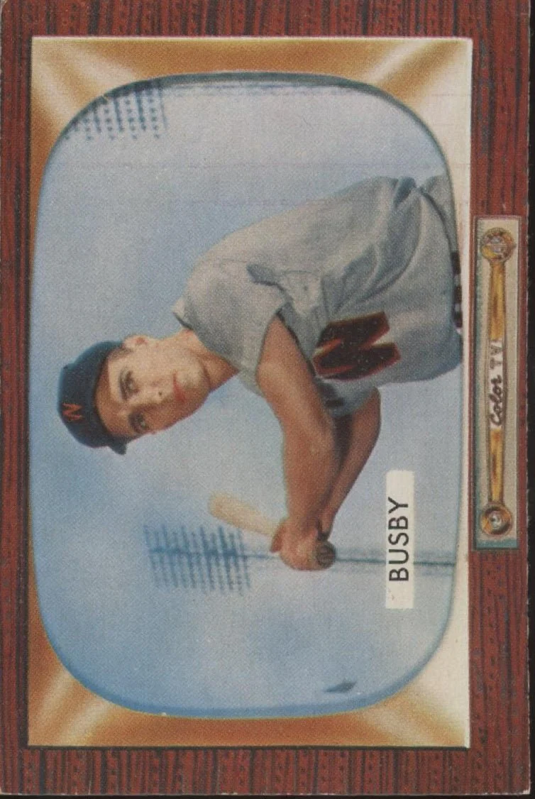 Jim Busby 1955 Bowman #166 Washington Senators VG