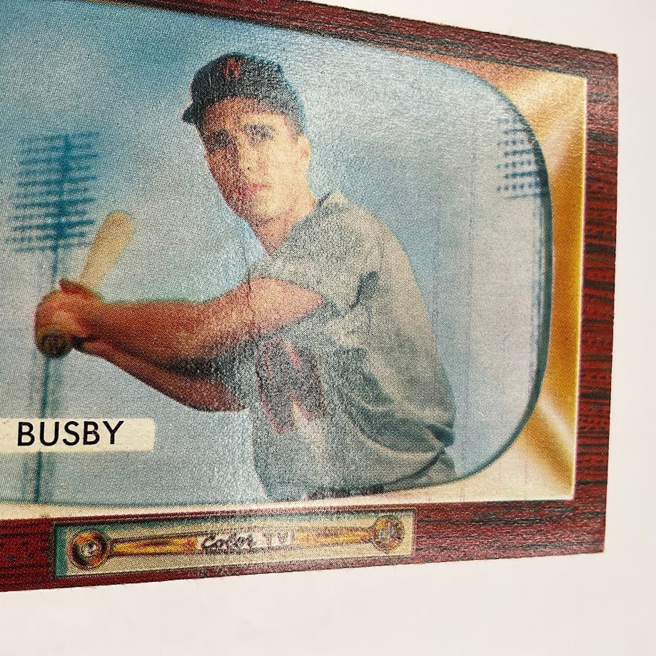 Jim Busby 1955 Bowman #166 Washington Senators VG
