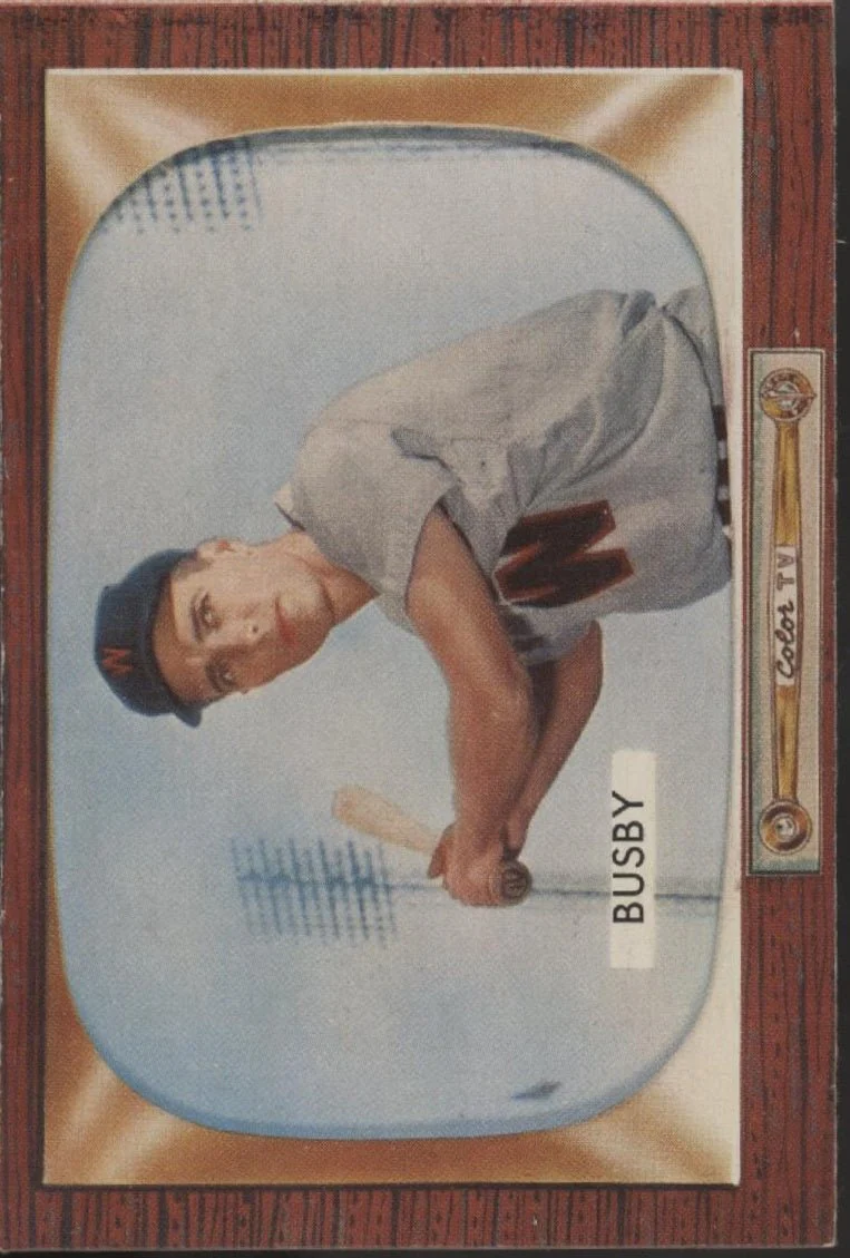 Jim Busby 1955 Bowman #166 Washington Senators EX