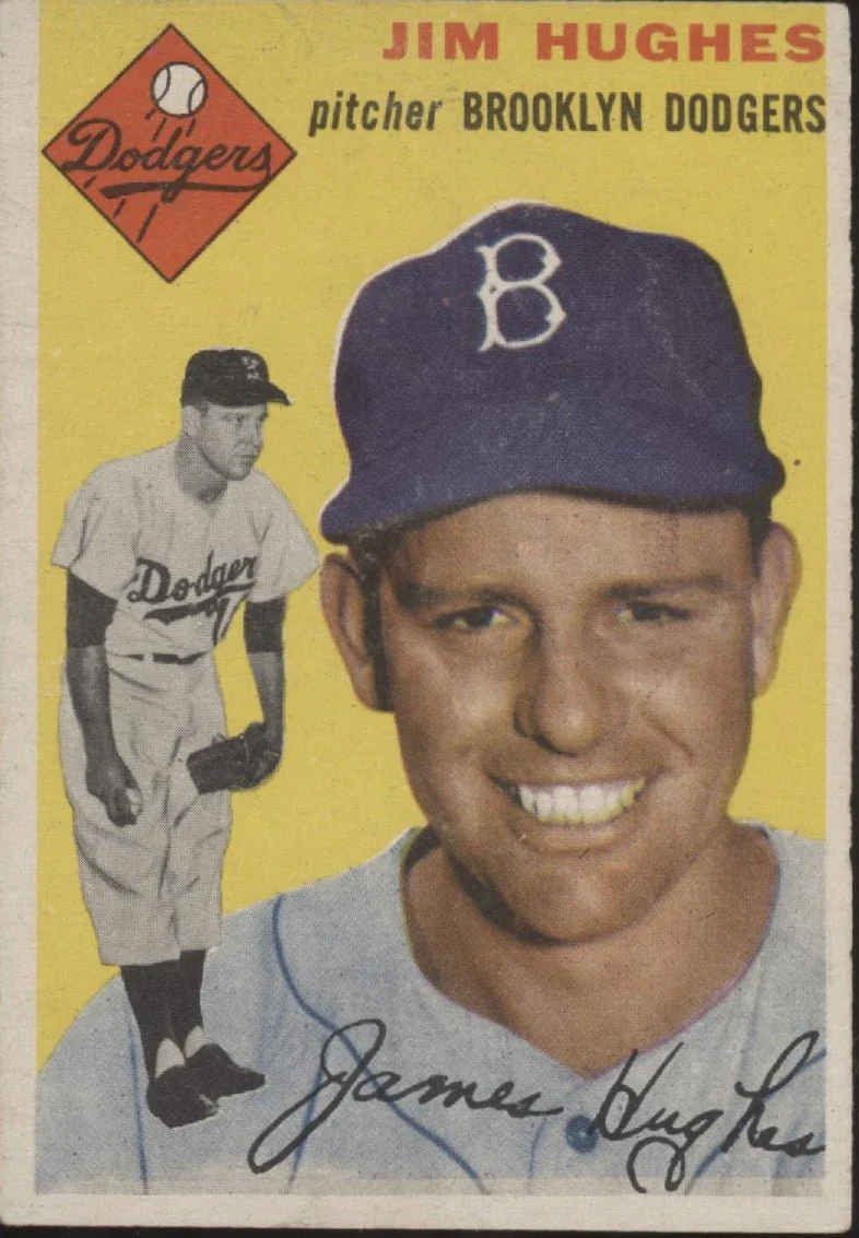 Jim Hughes 1954 Topps #169 Brooklyn Dodgers VG