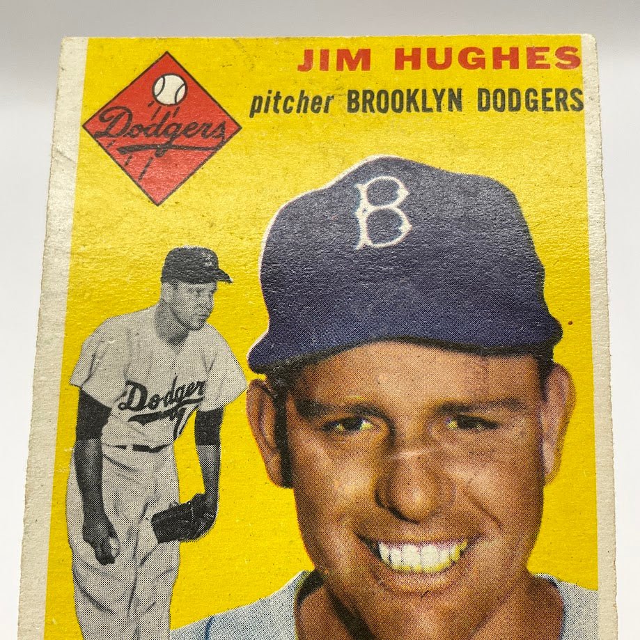 Jim Hughes 1954 Topps #169 Brooklyn Dodgers VG