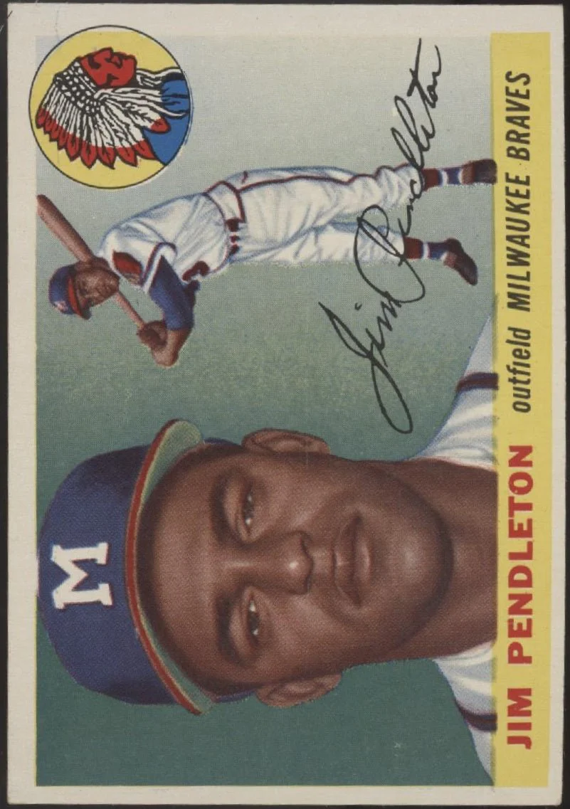 Jim Pendleton 1955 Topps #15 Milwaukee Braves EX